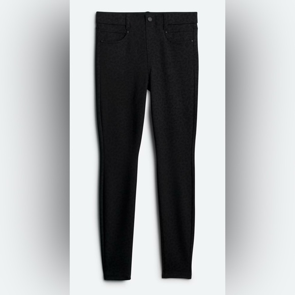 Liverpool Pants - Liverpool Leopard Print Black Pants